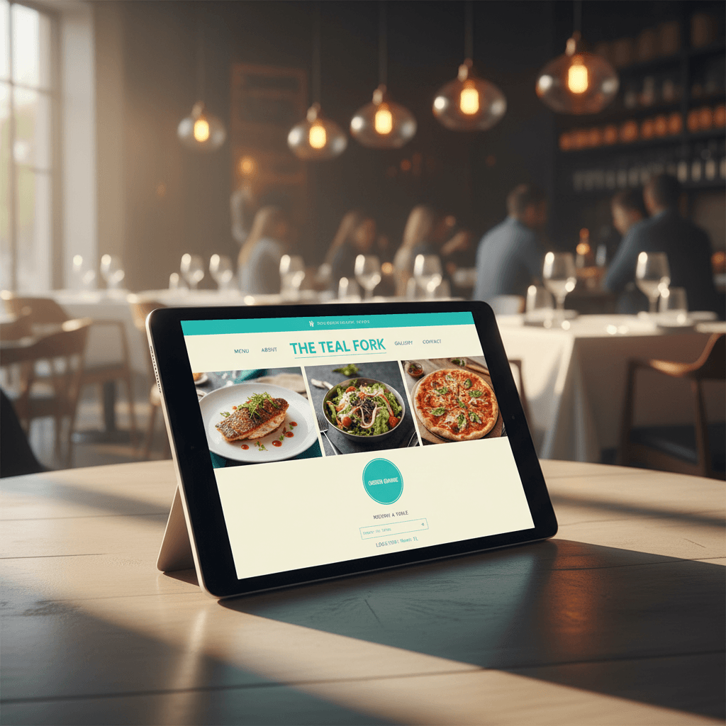 Restaurant website with menu and ordering system