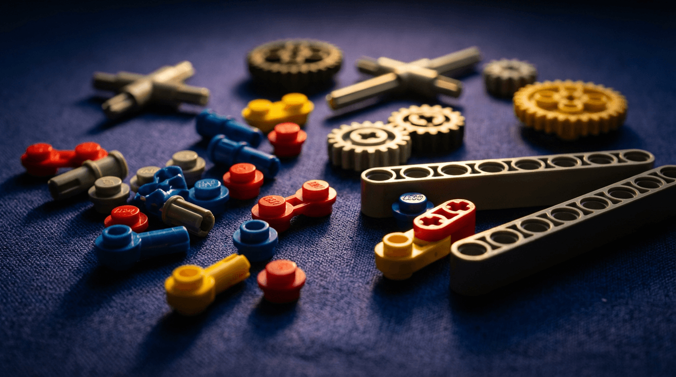 A clean, modern workspace showing a laptop screen displaying a professional website dashboard with teal and blue accents, with business owner or designer confidently gesturing to highlight key features on the screen.